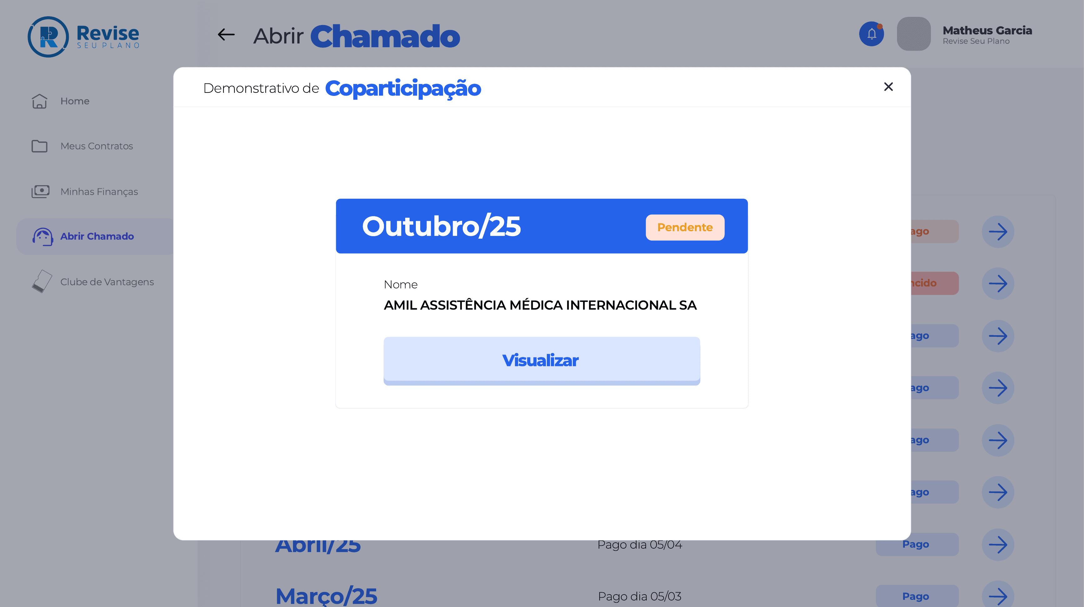Portal do Cliente — tela 4