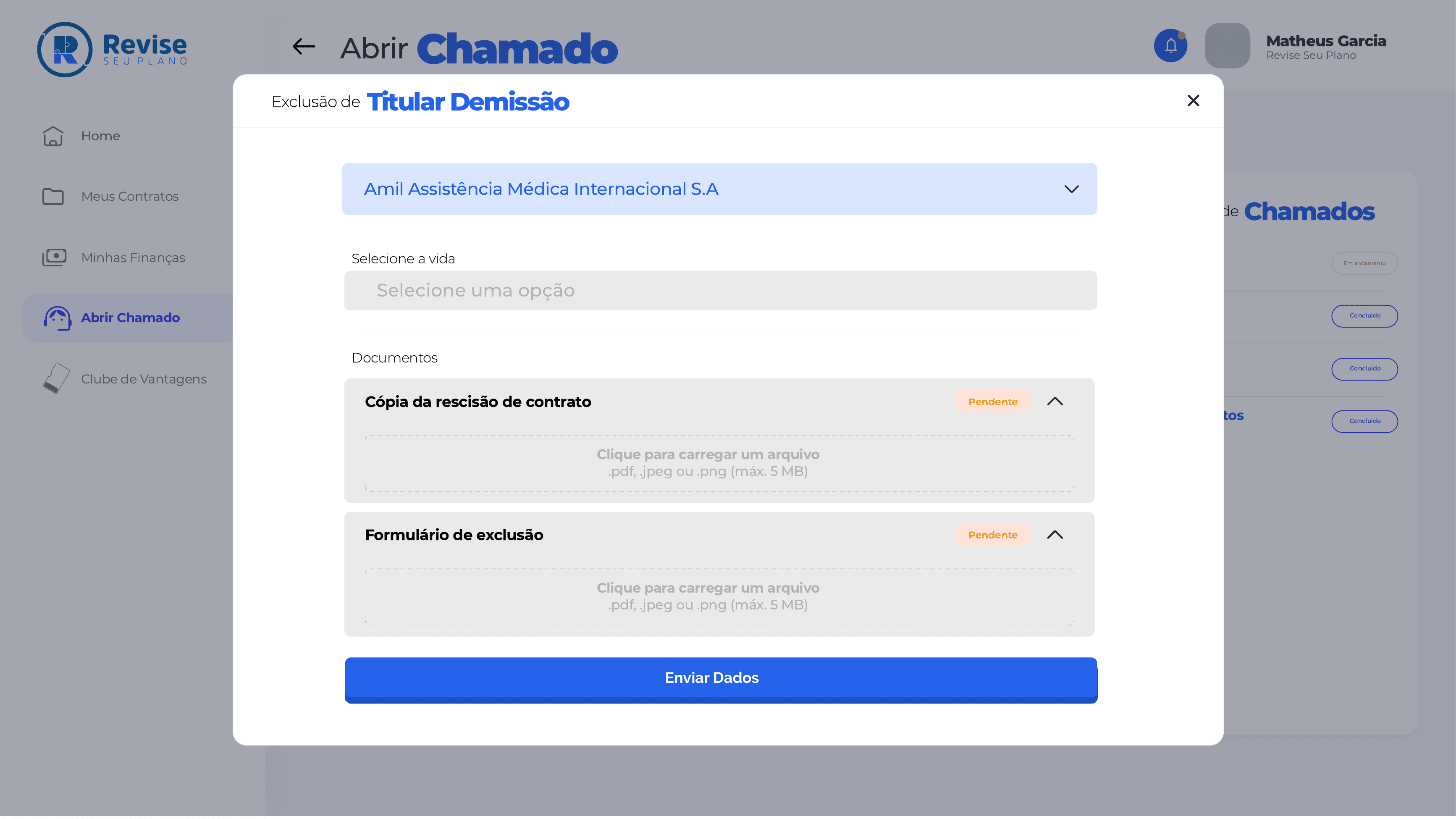 Portal do Cliente — tela 6
