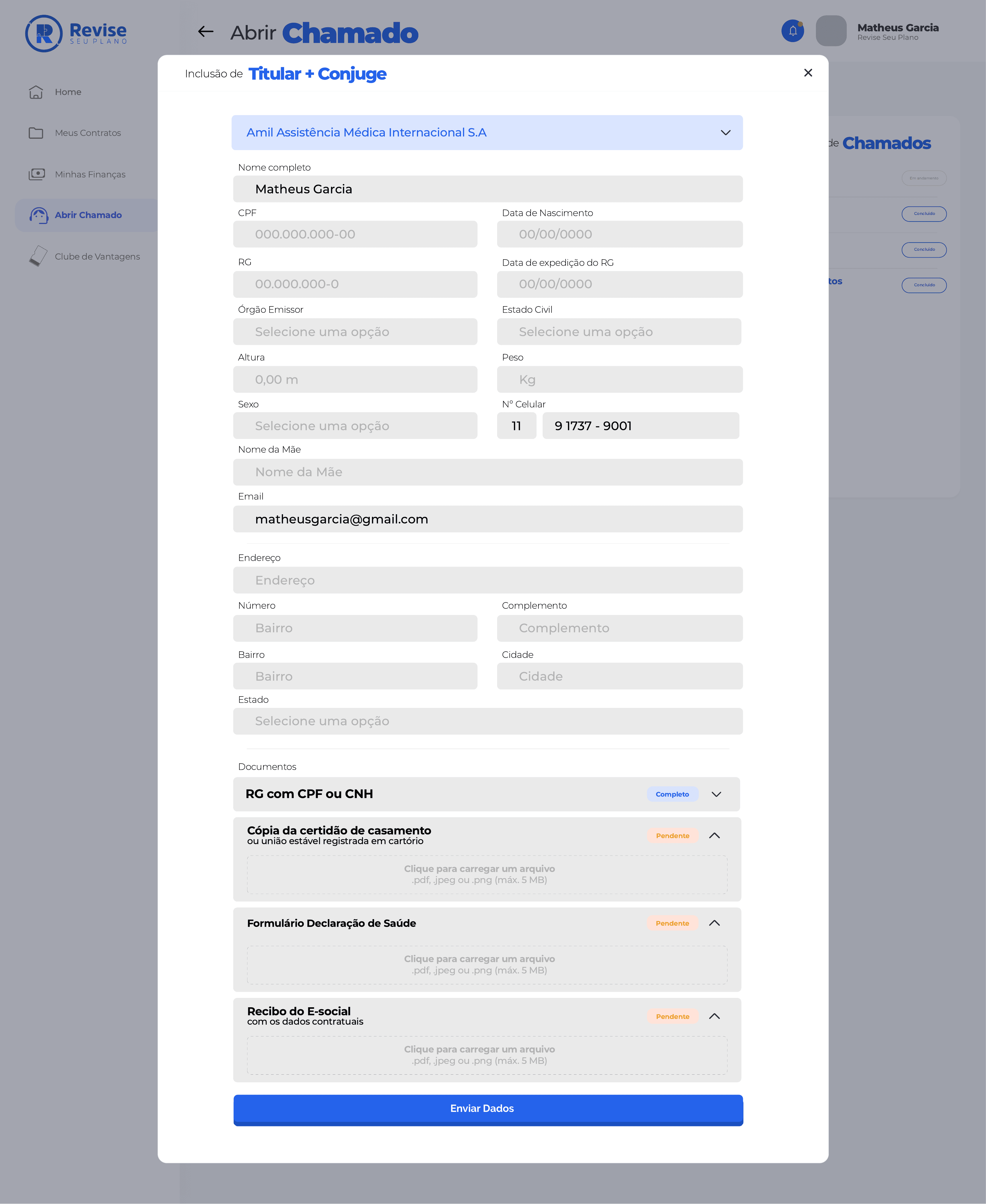 Portal do Cliente — tela 5